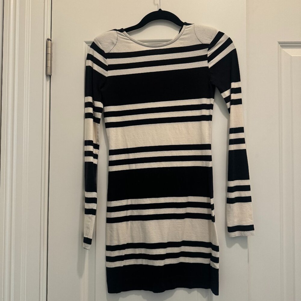 French Connection Mini black & white dress